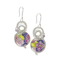 Crested Earrings in Velvet Bliss